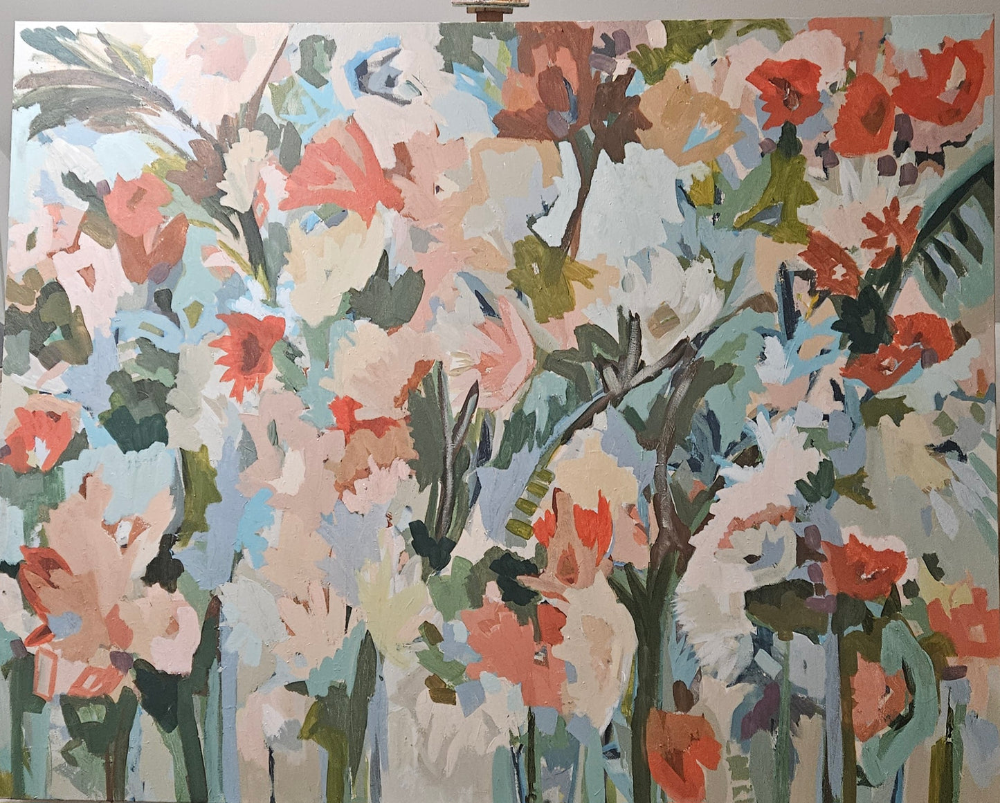 Ramona, *Work in progress* Acrylic on canvas, 48x60